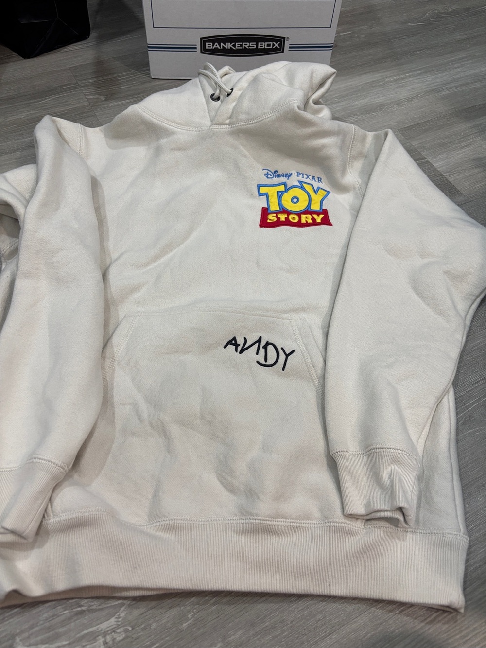 Toy Story White Adult Hoodie - Toy Story Logo